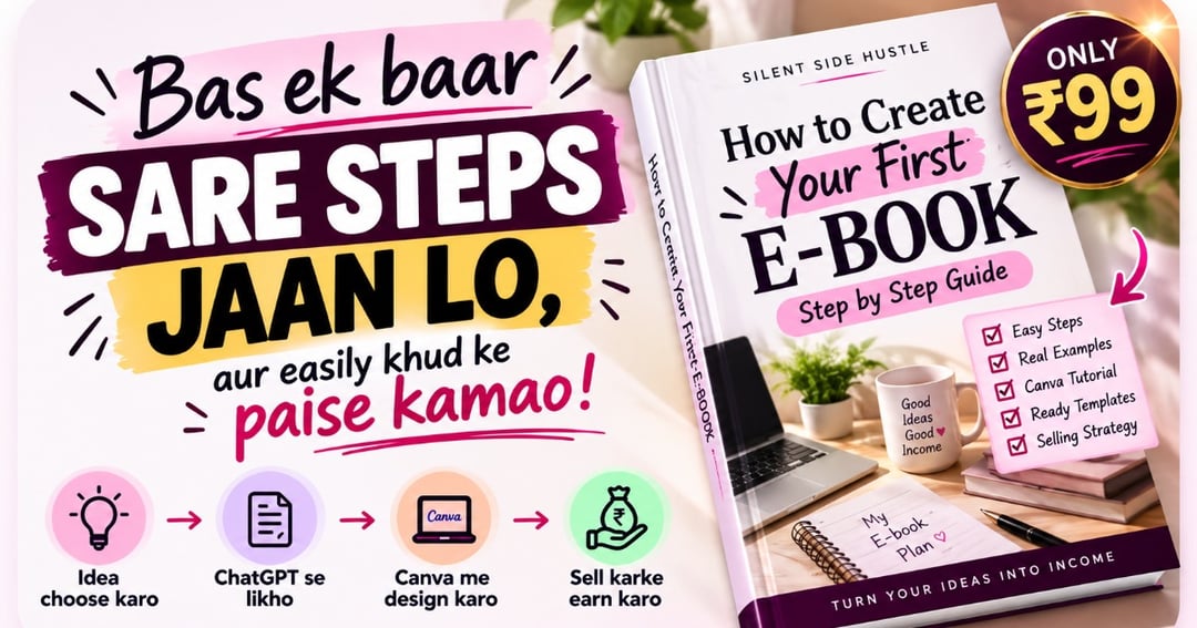 Apni first e-book banane tak — Complete Beginner’s Hinglish Short Guide”