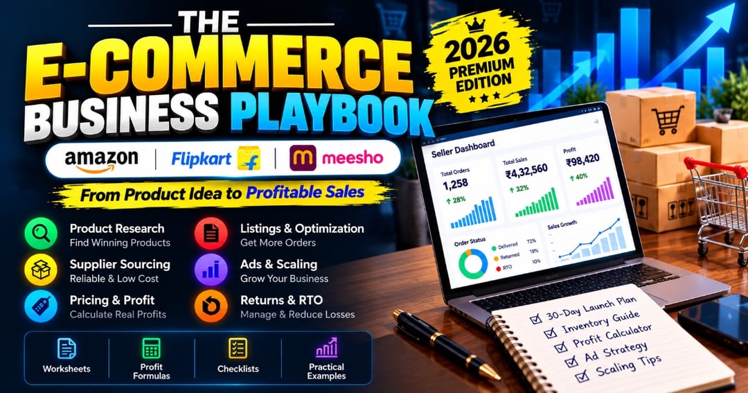 The E-commerce Business Playbook — Amazon, Flipkart & Meesho