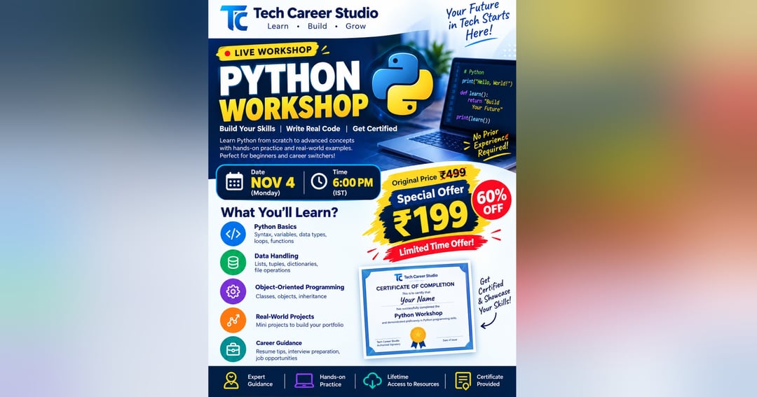 Python Workshop: From Beginner to Practical Coding