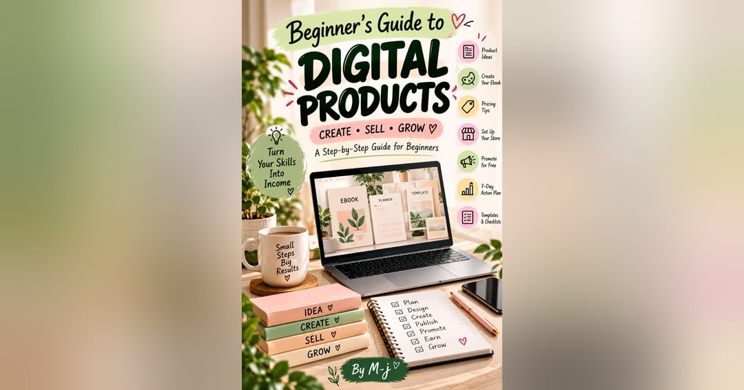 Beginner’s Guide to Digital Products | How to Create, Price & Sell Your First Digital Product | By M_j