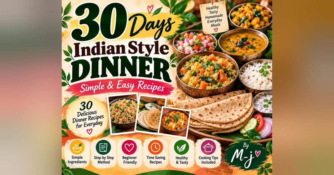 30 Days Indian Style Dinner – Simple & Easy Recipes | M_j