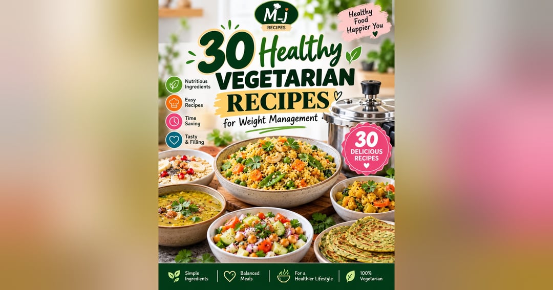 M_j | 30 Healthy Vegetarian Recipes for Weight Management – Easy, Tasty & Nutritious Meals