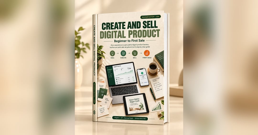 Create and Sell Digital Product: Beginner to First Sale (Hinglish Guide 2026)