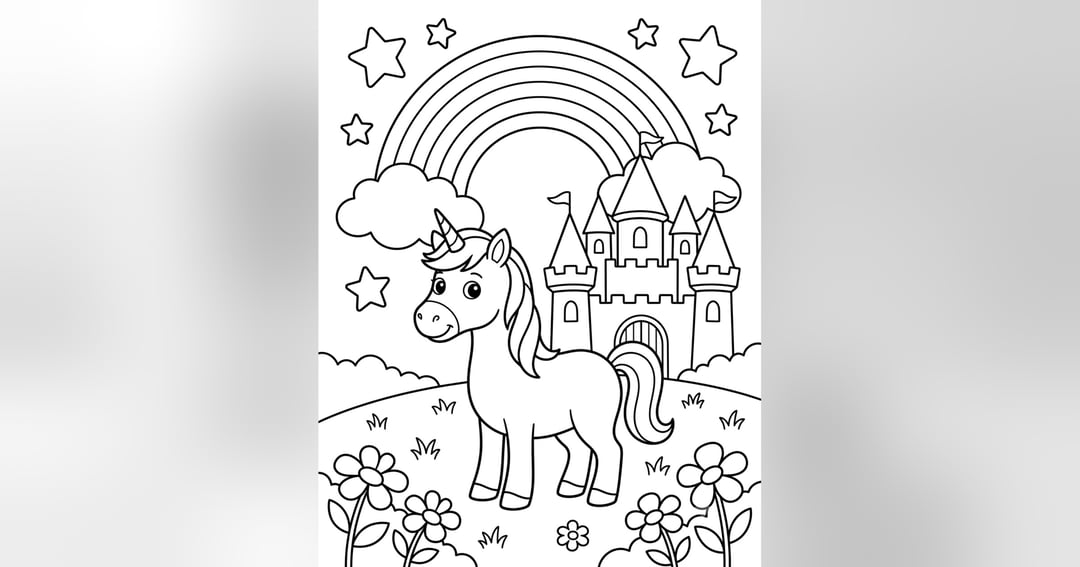 Unicorn Magical Friends: A Magical Unicorn Coloring Book for Kids, image 2