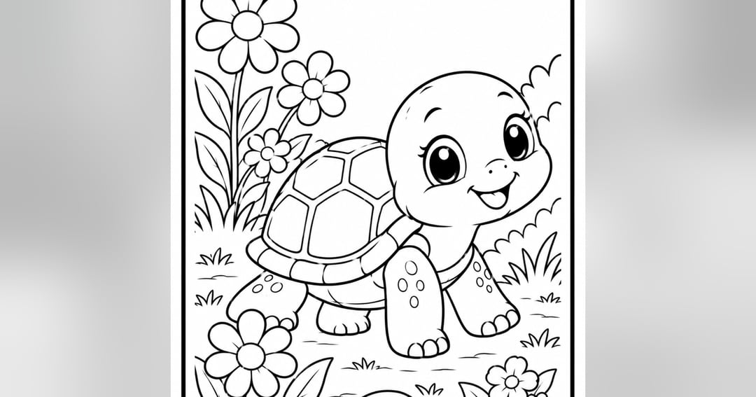 Cute Baby Animals Colouring Book for Kids | 30 Adorable Animal Coloring Pages | Printable PDF | Ages 3β8, image 2