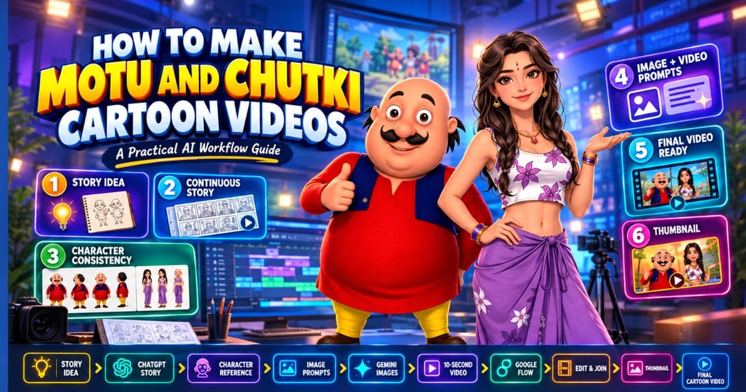 How to Make Motu & Chutki 3D Cartoon Videos with AI, image 2