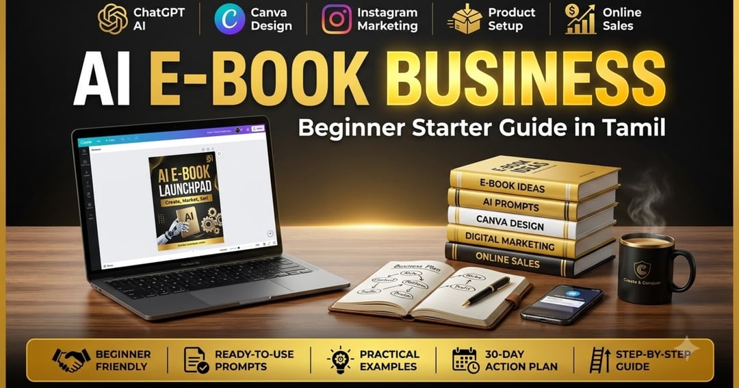The Hustle — AI E-book Business Starter Guide | Learn to Create, Design & Sell E-books with AI