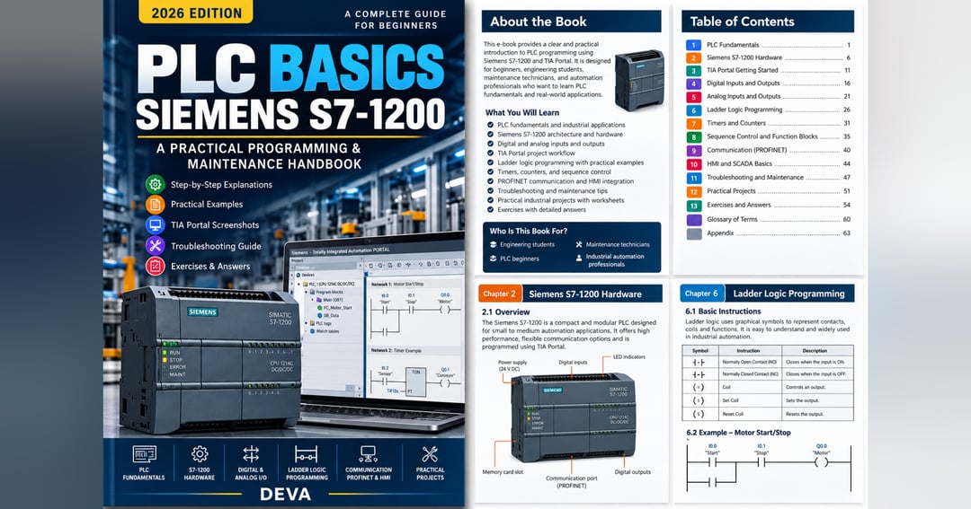 PLC BASICS: Siemens S7-1200 — A Practical Programming & Maintenance Handbook, image 2
