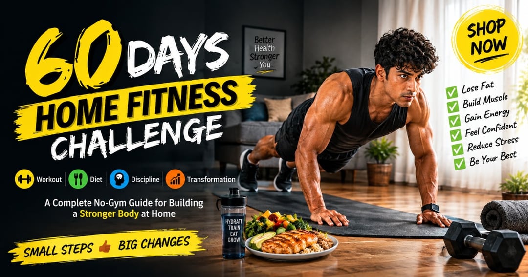 60 DAYS HOME FITNESS CHALLENGE  New, image 2