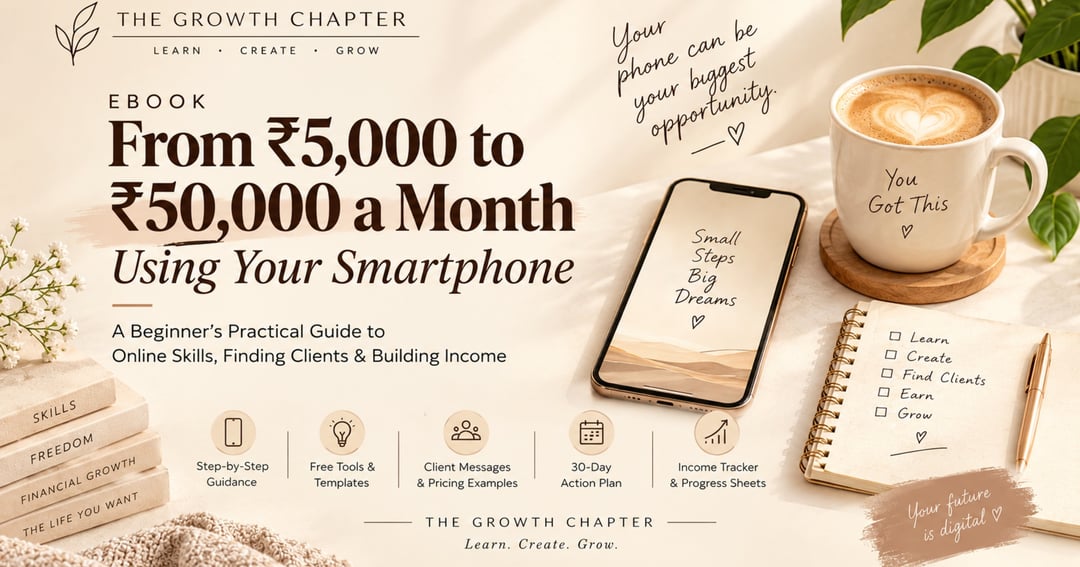 Smartphone to Side Income: A Beginner’s Guide to Online Skills & Freelancing