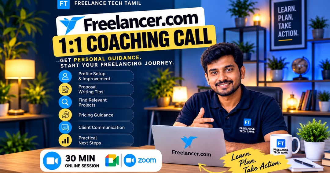 Freelancer.com 1:1 Beginner Coaching Call