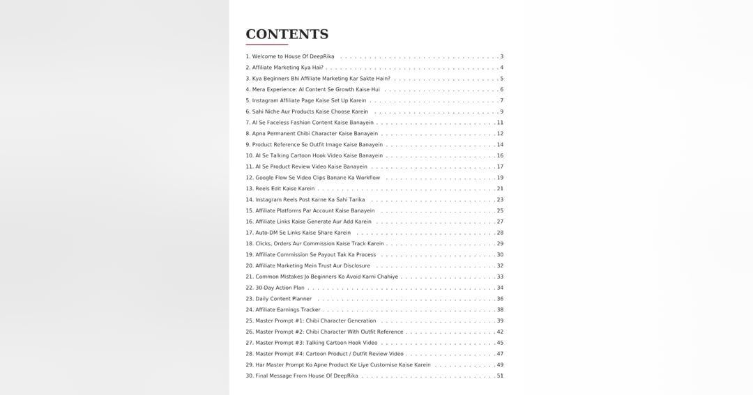 AI + Affiliate Marketing: The Complete Beginner’s Guide  Create Faceless Fashion Content, Master AI Prompts & Learn Affiliate Marketing Step by Step | By House of DeepRika, image 2