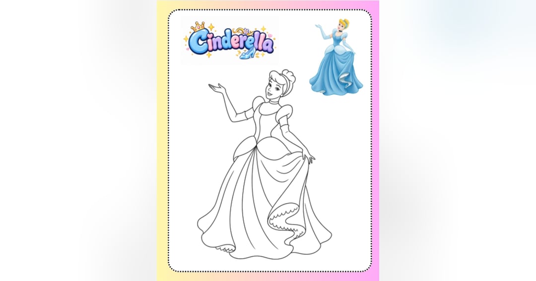 👑 20 Magical Princess Coloring Pages for Kids 🎀 | ✨ Princess Coloring Ebook 📖, image 3