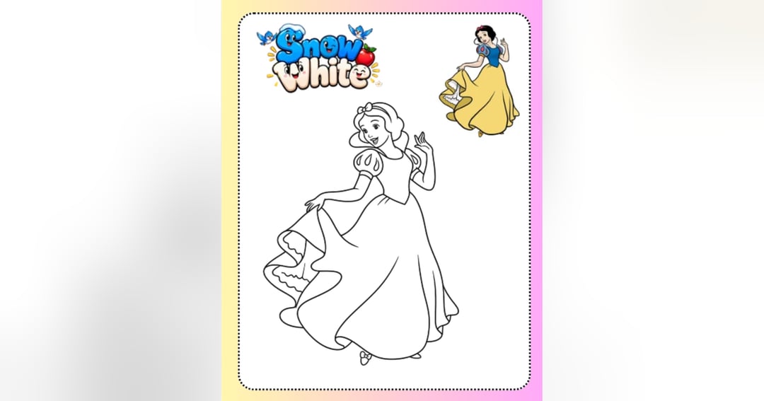 👑 20 Magical Princess Coloring Pages for Kids 🎀 | ✨ Princess Coloring Ebook 📖, image 2