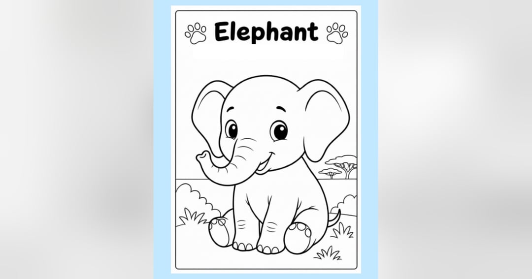 Animal Coloring Book for Kids – 20 Cute Animals 🎨🐯, image 3