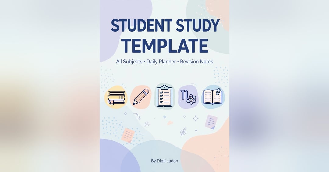 Best Student Study Template