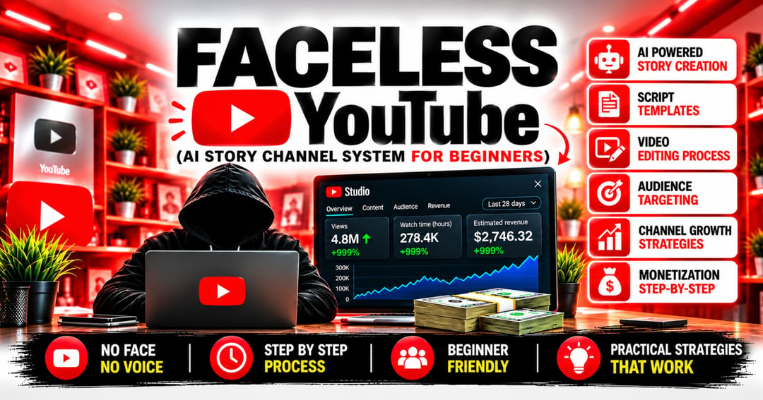 Faceless USA YouTube Blueprint (AI Story Channel System for Beginners)