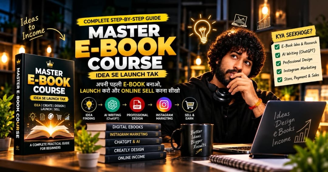 📕 MASTER E-BOOK COURSE — Idea Se Launch Tak