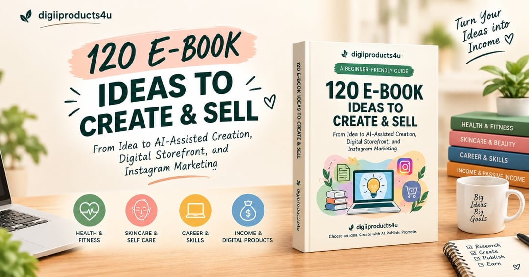120 E-Book Ideas to Create & Sell