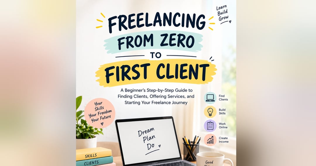 Freelancing From Zero to First Client: A Beginner’s Step-by-Step Guide to Finding Clients, Offering Services, and Starting Your Freelance Journey