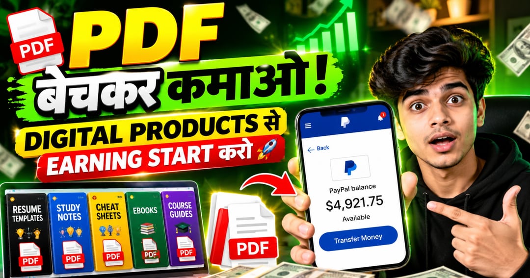 PDF बेचकर पैसे कैसे कमाएं? 💰 | Digital Products से Earning शुरू करो 🚀 | Full Guide in Hindi