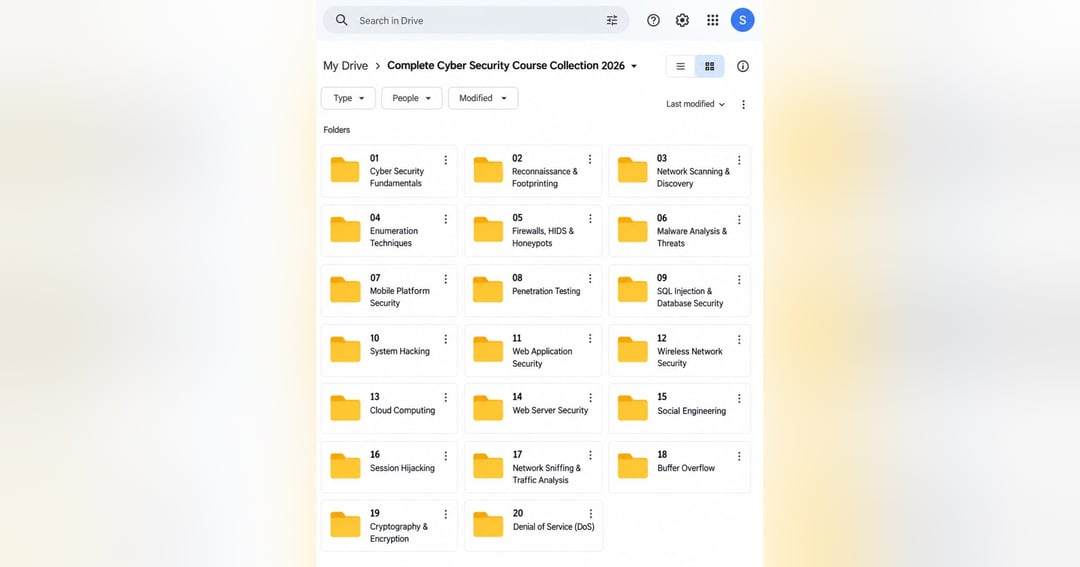 🔐 Complete Cyber Security Course Collection 2026 by Sidd Growth