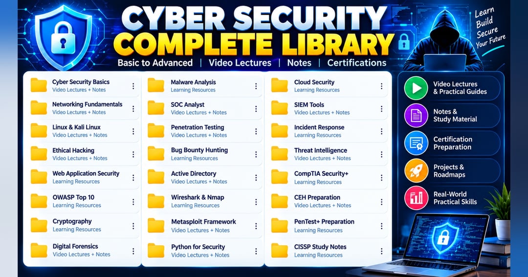 Knowledge Network Analysis 🔐 Complete Cyber Security Course Collection 2026 by Sidd Growth