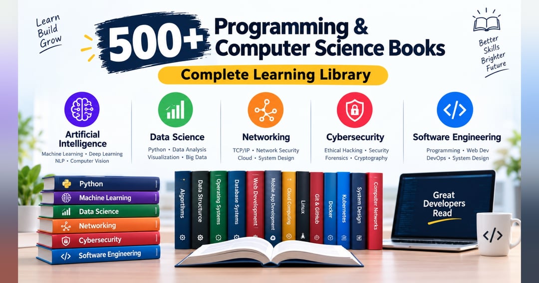 500+ Programming & Computer Science Books Bundle 🚀