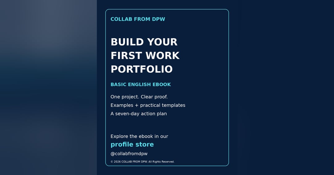 Build Your First Work Portfolio | Basic English