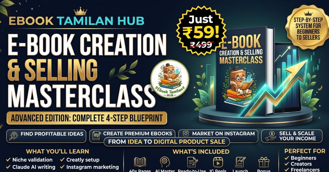 📚 10-Minute E-Book Creation & Selling Masterclass 💼 (ENGLISH)
