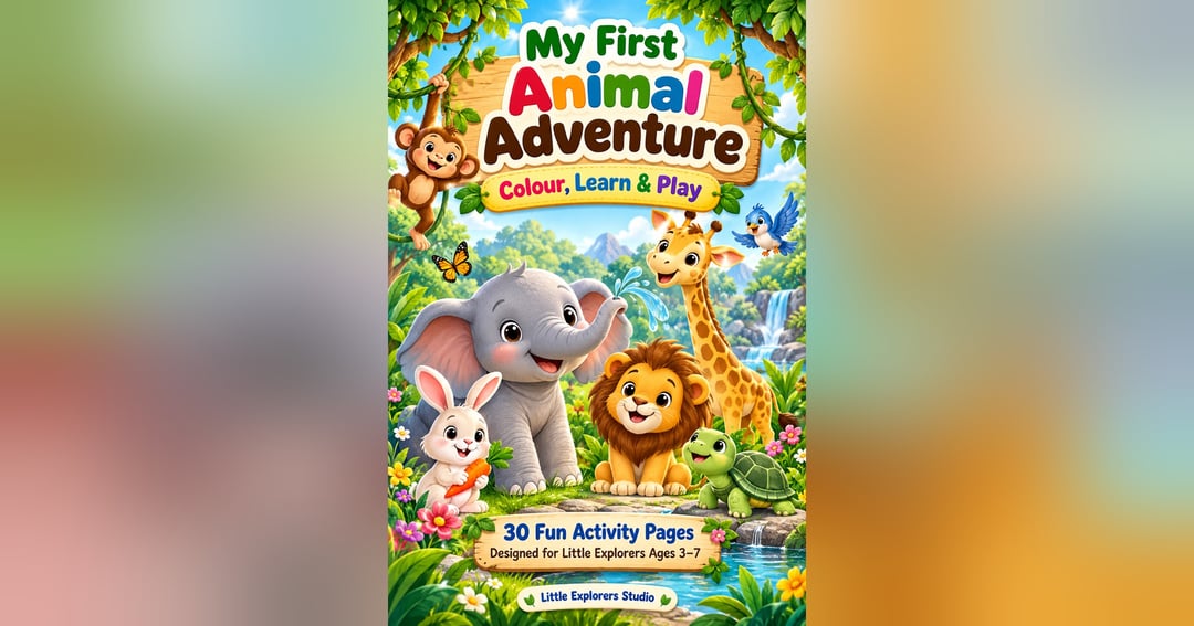 Animal Adventure: Colour, Learn & Play 🐘🌿
