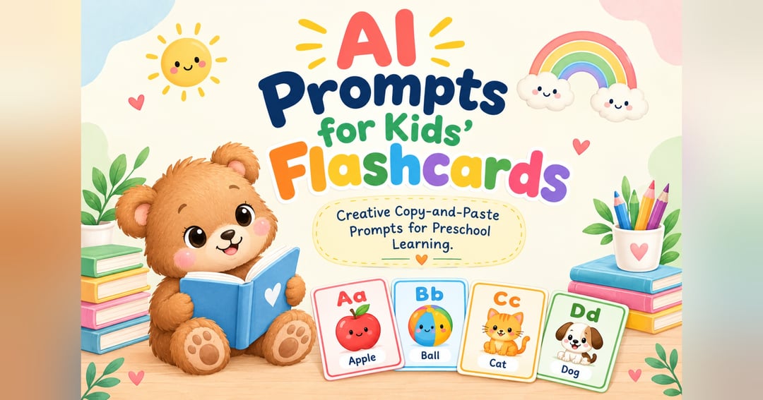 AI Prompts for Kids’ Flashcards | Alphabet, Animals, Fruits & Vegetables, image 2