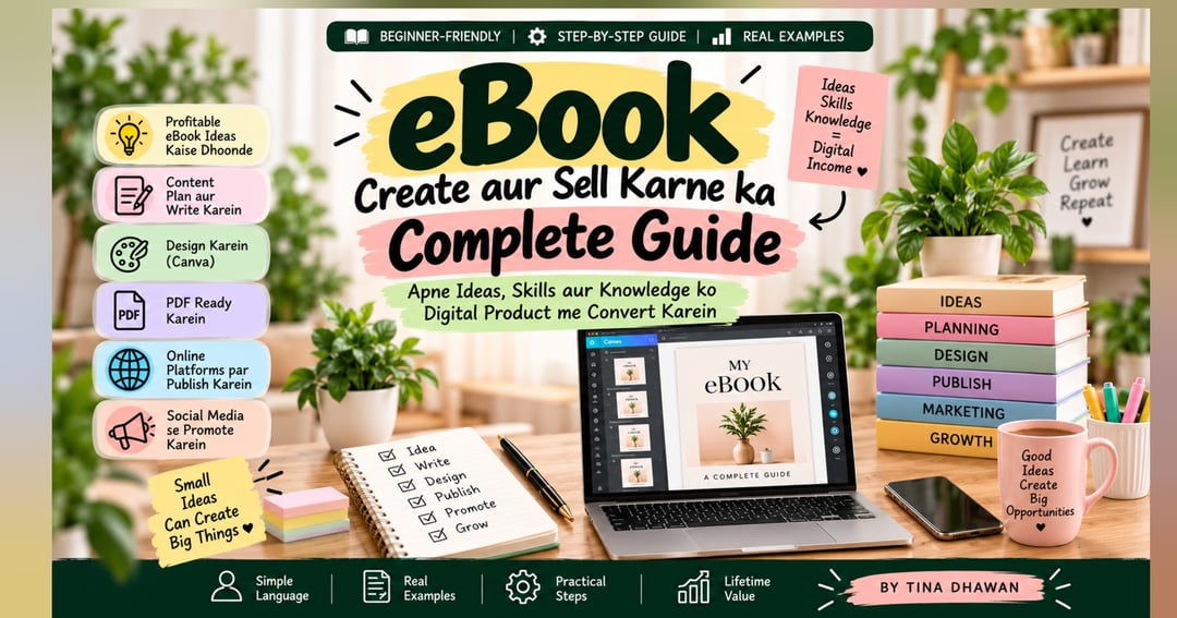 Bina Face Dikhaye eBook Se Digital Income: Step-by-Step Guide