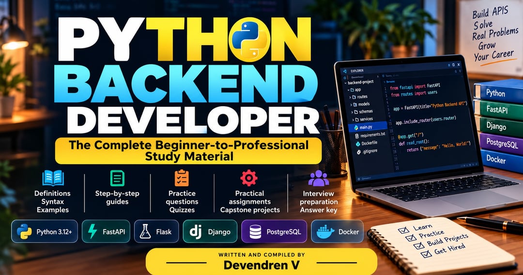 Python Backend Development Masterclass: Beginner to Job-Ready