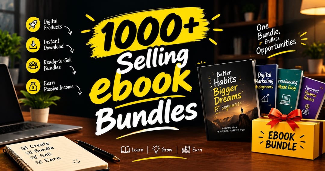 1000+ Selling Ebook Bundles