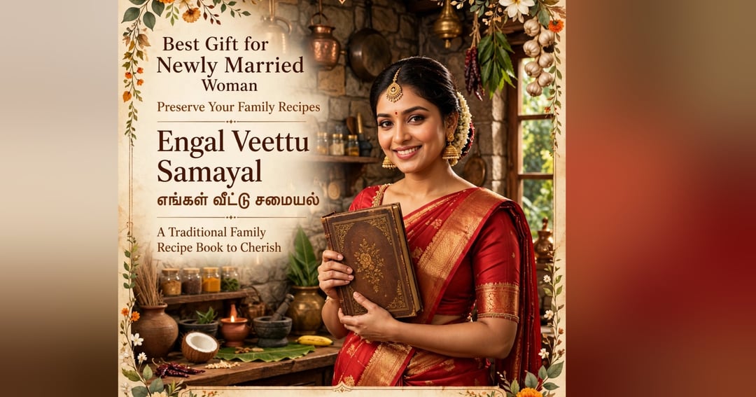 Engal Veettu Samayal - Heirloom Family Recipe Journal | 50 +Pages | Preserve Amma's Recipes For Generations | NRI Tamil Families Gift, image 3