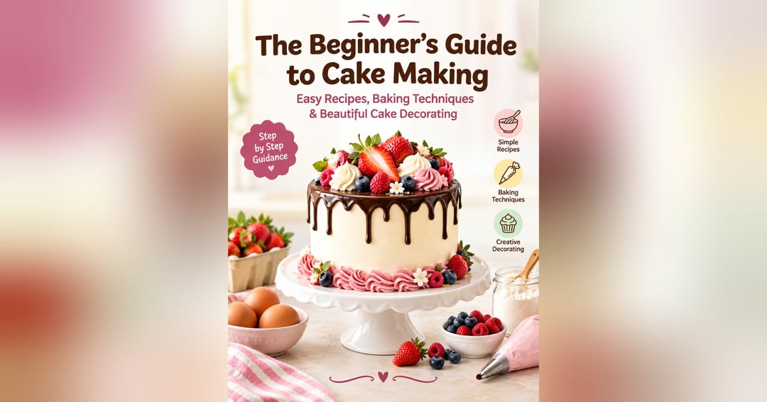 The Beginner’s Guide to Cake Making – Easy Recipes, Baking Techniques & Beautiful Cake Decorating