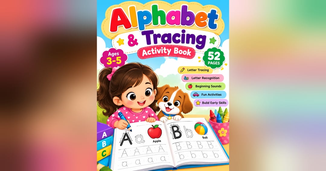 Alphabet Tracing Activity Book – ABC Writing & Learning for Kids
