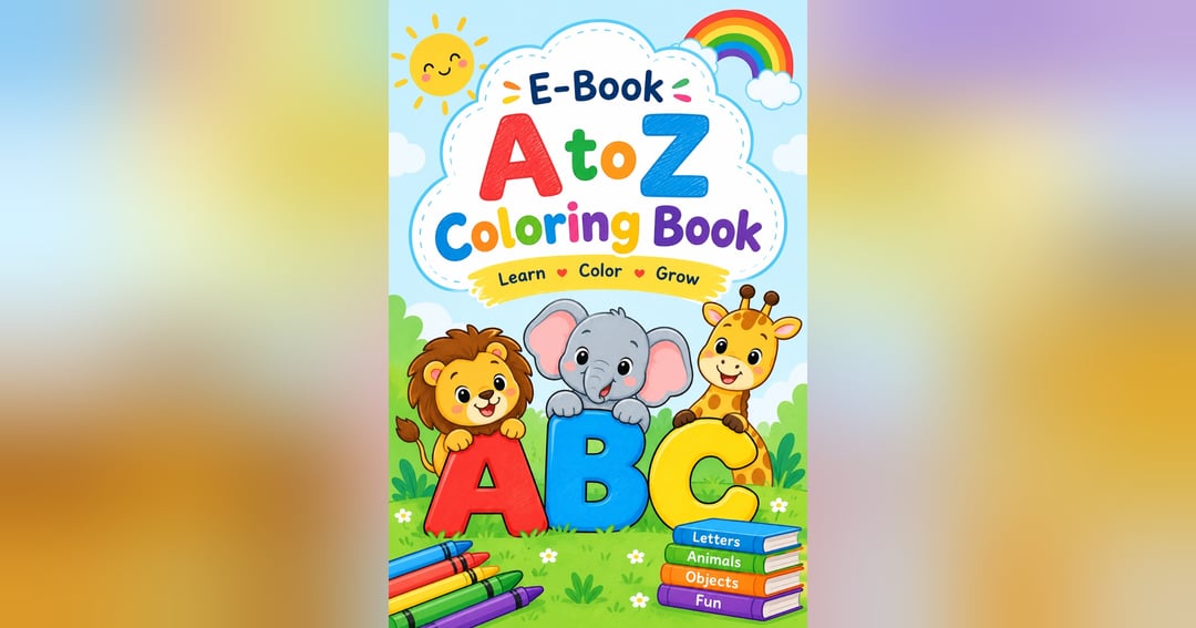 E - Book (A to Z ) Coloring book