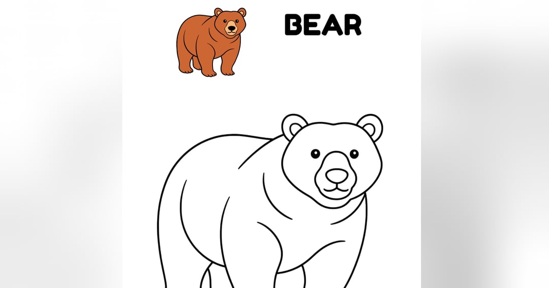 Animal Coloring Book for Kids Ages 2-6 - 40 Cute Animals to Color, image 4