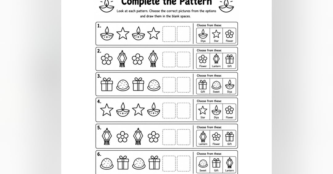 Diwali Activity Book for Kids - Colouring, Maze, Word Search & More πͺ | 30 Pages Festival Fun, image 2