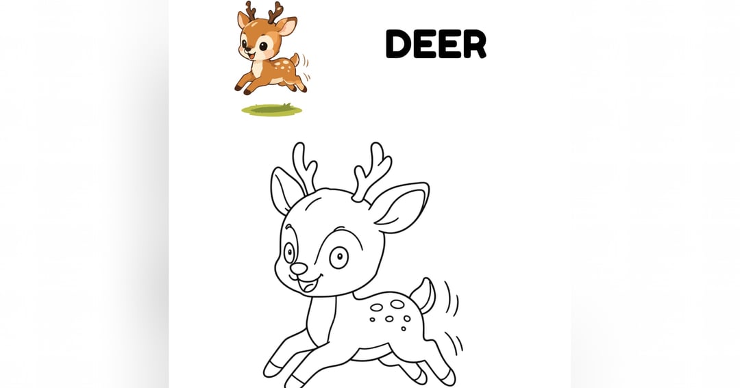 Animal Coloring Book for Kids Ages 2-6 - 40 Cute Animals to Color, image 3