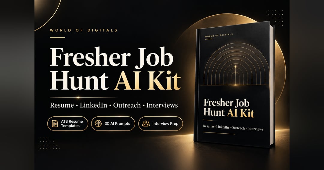 Fresher Job Hunt AI Kit – Resume, Outreach & Interview Workbook (PDF), image 5