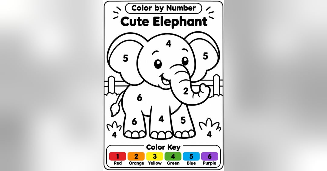 Farm Animals - Color by Numbers, image 3