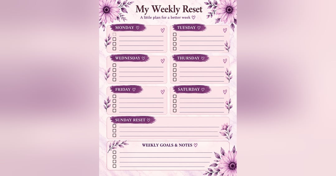 The Soft Reset Planner | 5-Page Printable Bundle, image 3