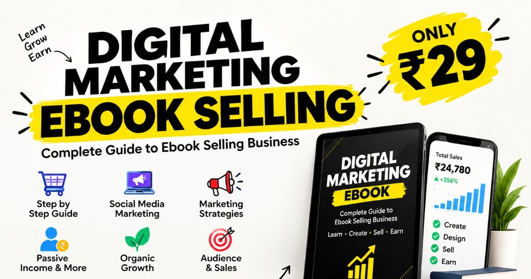 Digital Marketing Ebook Selling Business – Only ₹29!