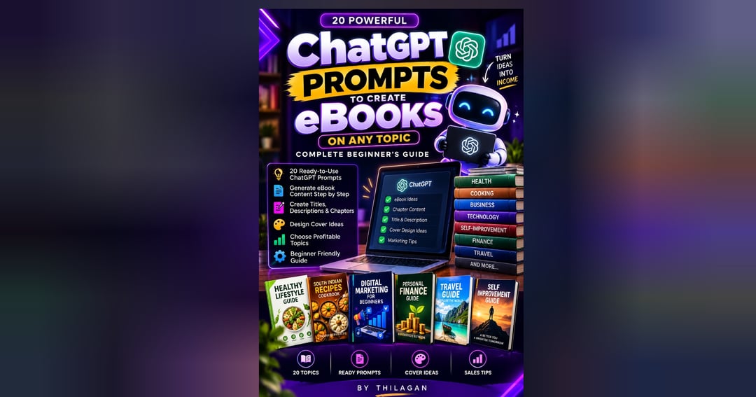 ChatGPT Prompts to Create eBooks on Any Topic | Complete Beginner’s Guide