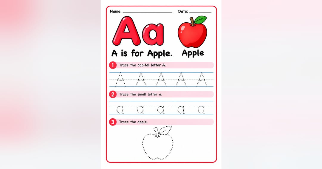 A–Z Alphabet Tracing Book, image 2