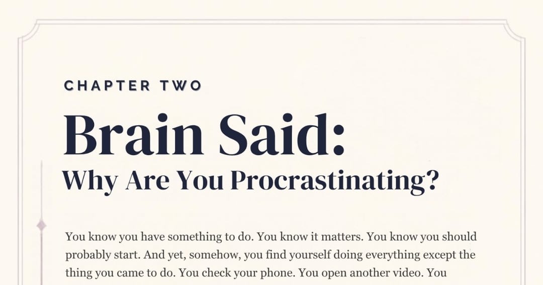 Brain Said: Understanding Your Mind, Overthinking & Procrastination, image 5