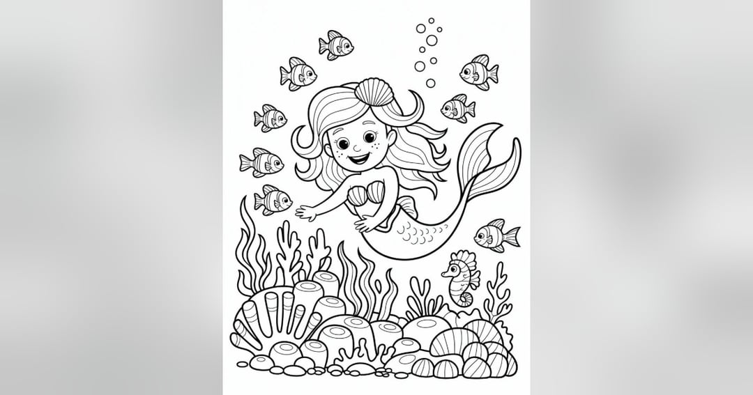 Sea Adventure Coloring Book, image 2